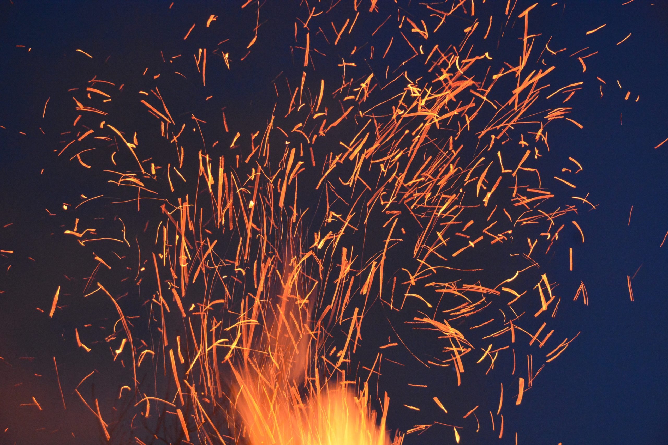 Fiery sparks